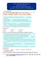 Tiếng anh 11: Bài giảng unit 8 language