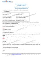 Tiếng anh 10: Bài giảng unit 11 writing