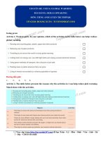Tiếng anh 11: Bài giảng unit 6 skills speaking