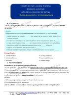 Tiếng anh 11: Bài giảng unit 6 language