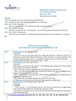 Ngữ văn lớp 9: Đề thi viếng lăng bác đề 1 