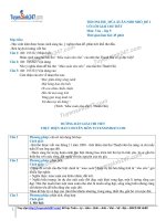 Ngữ văn lớp 9: Đề thi mùa xuân nho nhỏ đề 1 