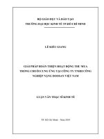 Giải pháp hoàn thiện hoạt động thu mua trong chuỗi cung ứng tại công ty TNHH công nghiệp nặng doosan việt nam 