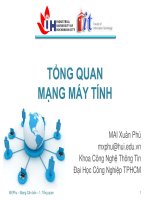 TỔNG QUAN MẠNG MÁY TÍNH. MAI XUÂN PHÚ. Khoa Công Nghệ Thông Tin Đại Học Công Nghiệp TP HCM