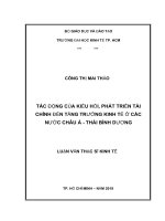 Tác động của kiều hối, phát triển tài chính đến tăng trưởng kinh tế ở các nước châu á   thái bình dương 