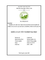 Nghiên Cứu Đề Xuất Một Số Giải Pháp Giảm Nghèo Đa Chiều Ở Xã Xuân Lập, Huyện Lâm Bình