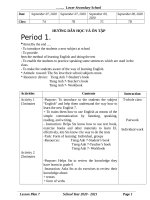 GIÁO ÁN TIẾNG ANH 7 THÍ ĐIỂM (sOẠN THEO 5 BƯỚC)