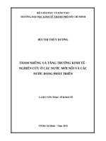Tham nhũng và tăng trưởng kinh tế   nghiên cứu ở các nước mới nổi và các nước đang phát triển 