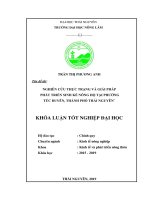 Nghiên Cứu Thực Trạng Và Giải Pháp Phát Triển Sinh Kế Nông Hộ Tại Phường Túc Duyên