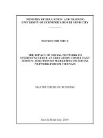 The impact of social network to student’s choice an education consultant agency solution of marketing on social network for OSI vietnam 