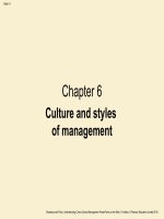 Cross cultural management 3rd chapter 6 (21) culture and styles of management 