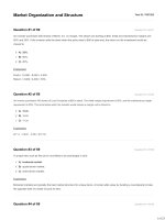 Market organization and structure