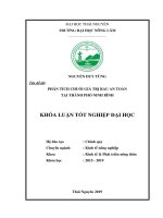 Phân Tích Chuỗi Giá Trị Rau An Toàn Tại Thành Phố Ninh Bình