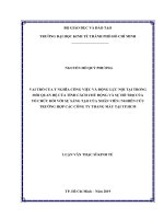 Vai trò của ý nghĩa công việc và động lực nội tại trong mối quan hệ của tính cách chủ động và sự hỗ trợ của tổ chức đối với sự sáng tạo của nhâ HCM 