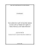 Thực hiện pháp luật về quyền, nghĩa vụ của luật sư trong hoạt động tố tụng hình sự ở việt nam hiện nay 