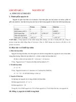 Lý thuyết và đầy đủ các dạng bài tập về nguyên tử