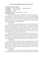 CHƯƠNG TRÌNH MÔN HỌC THỂ DỤC CHUYÊN SÂU