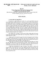 ĐỀ ÁN “Tăng cường công tác đào tạo theo nhu cầu xã hội trong lĩnh vực du lịch đến năm 2025”