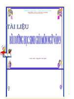 Tài liệu ôn thi học sinh giỏi văn 9