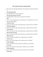 CÂU hỏi TRẮC NGHIỆM ôn tập môn DU LỊCH SINH THÁI