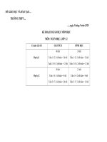 Tài liệu HOT Kế hoạch giảng dạy TOÁN 12 Giải tích và Hình học đầy đủ Mới nhất năm học 2020 - 2021