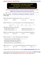 [Thầy Duy] Đề khảo sát Sở Thái Bình - 2020 (mã đề 104)