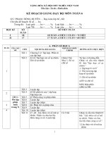kế hoạch dạy học toán 6 theo công văn 3280