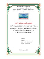 Thực trạng cho vay ngắn đối với hộ gia đình tại ngân hàng thương mại cổ phần sài gòn thương tín chi nhánh vĩnh long