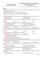 Đề thi thử THPT quốc gia năm 2020 Chuyên Hà Giang - Lần 1