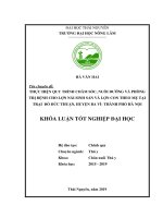Thực Hiện Quy Trình Chăm Sóc, Nuôi Dưỡng Và Phòng Trị Bệnh Cho Lợn Nái Sinh Sản Và Lợn Con Theo Mẹ Tại Trại Đỗ Đức Thuận, Huyện Ba Vì- Thành Phố Hà Nội​