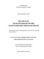 Rèn luyện tư duy cho học sinh trung học phổ thông qua việc sử dụng graph trong dạy học tiếng việt 