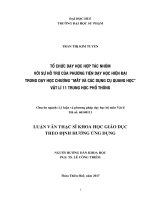 Tổ chức dạy học hợp tác nhóm với sự hỗ trợ của phương tiện dạy học hiện đại trong dạy học chương “mắt và các dụng cụ quang học” vật lý 11 trung học phổ thông 