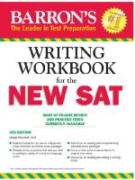 barrons writing workbook for the NEW SAT, 4th edition