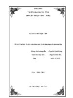 Tìm hiểu về điện toán đám mây và các ứng dụng đa phương tiện 