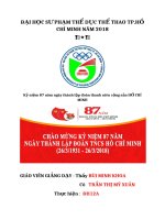 KỊCH BẢN CHƯƠNG TRÌNH HỘI THI TRÒ CHƠI VẬN ĐỘNG KỶ NIỆM 87 NĂM NGÀY THÀNH LẬP ĐOÀN THANH NIÊN CỘNG SẢN HỒ CHÍ MINH