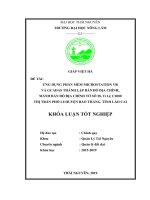 Ứng Dụng Phần Mềm Microstation V8i Và Gcadas Thành Lập Bản Đồ Địa Chính, Mảnh Bản Đồ Địa Chính