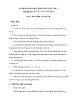 CHỦ ĐỀ 34: GỬI LỜI CHÀO LỚP 1   GIÁO ÁN CTST MÔN TIẾNG VIỆT