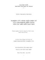 Nghiên cứu tính chất điện tử của graphene biến dạng với các liên kết đan xen 
