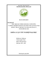 Thực Hiện Quy Trình Chăm Sóc, Nuôi Dưỡng Và Phòng Trị Bệnh Cho Đàn Lợn Thịt