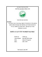 Sử Dụng Máy Toàn Đạc Điện Tử South Và Ứng Dụng Phần Mềm Tin Học Để Thành Lập Tờ Bản Đồ Số 19