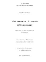Tính noether của đại số đường leavitt 