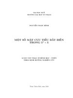 Các mặt cực tiểu bất biến trong IH2 x IR 