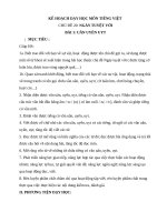 CHỦ ĐỀ 20: NGÀY TUYỆT VỜI  GIÁO ÁN CTST MÔN TIẾNG VIỆT