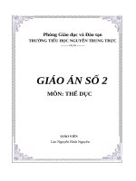 Giáo án thể dục số 2