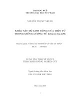 Khảo sát độ linh động của điện tử trong giếng lượng tử ingaas gaassb 