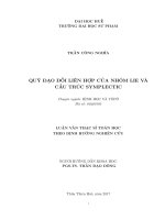 Quỹ đạo đối liên hợp của nhóm lie và cấu trúc symplectic 