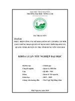 Thực Hiện Công Tác Kê Khai, Đăng Ký Cấp Đổi, Cấp Mới Giấy Chứng Nhận Quyền Sử Dụng Đất