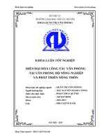 Hiện đại hóa công tác văn phòng tại văn phòng bộ nông nghiệp và phát triển nông thôn 