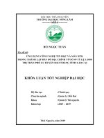 Ứng Dụng Công Nghệ Tin Học Và Máy Rtk Trong Thành Lập Bản Đồ Địa Chính Tờ Số 49 Tỷ Lệ 1 Chia 1000