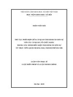 Thủ tục phối hợp giữa cơ quan THADS với các cơ quan, tổ chức khác trong xác minh điều kiện THADS từ thực tiễn quận Hoàng Mai, thành phố Hà Nội